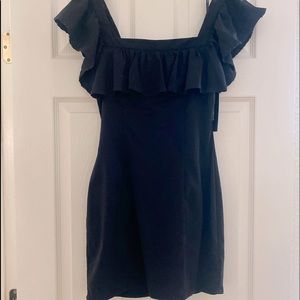 NWT Lulu’s black midi dress